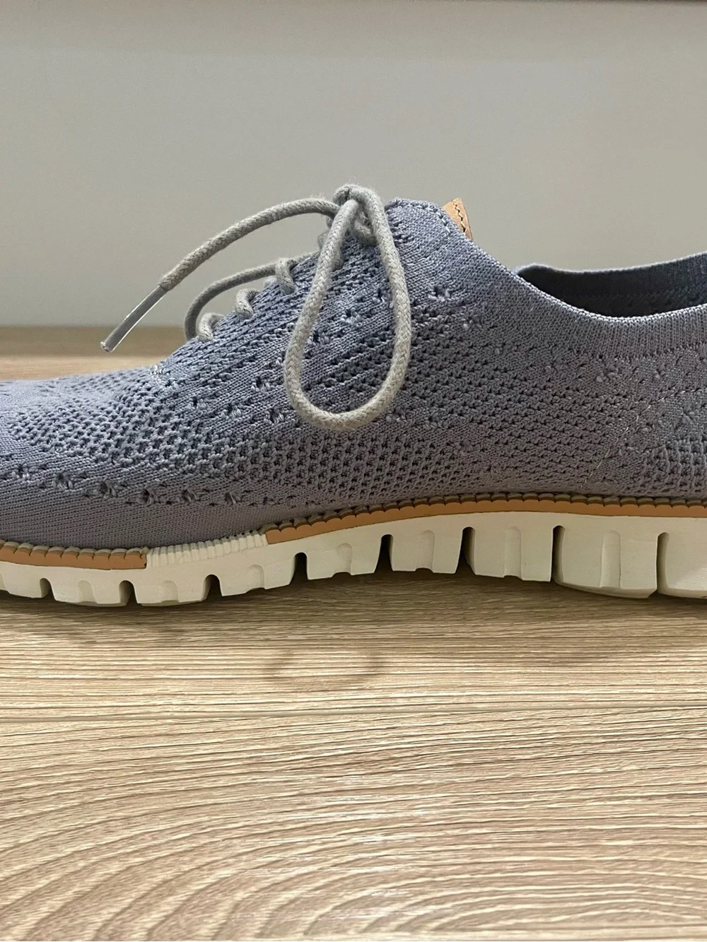 Cole Haan Mens Zerogrand Stitchlite Wingtip Oxford Ironstone/Ivory